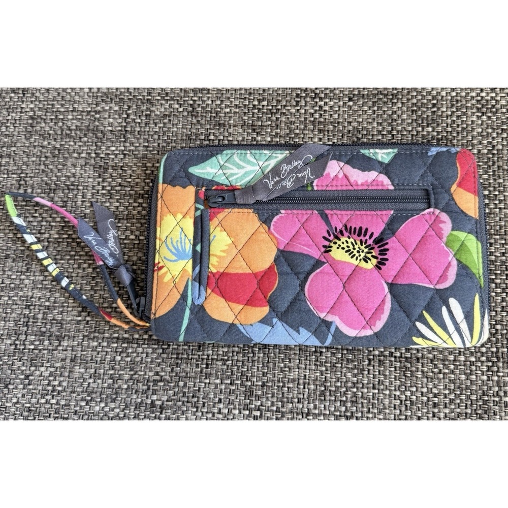 Vera‎ Bradley Wallet Jazzy Blooms Double Zip